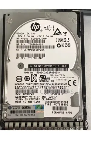 600GB SAS HDD 2.5 10k With Tray