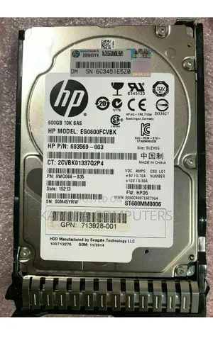600GB SAS HDD 2.5 10k With Tray
