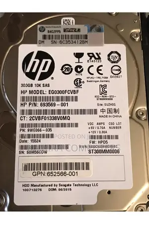 300GB SAS 2.5 HDD 10K With Hard Drive Tray Of G8/G9/G10 Servers