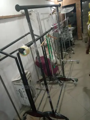 Single Black Cloth Racks
