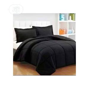 Black Duvet With 4 Pillow Cases