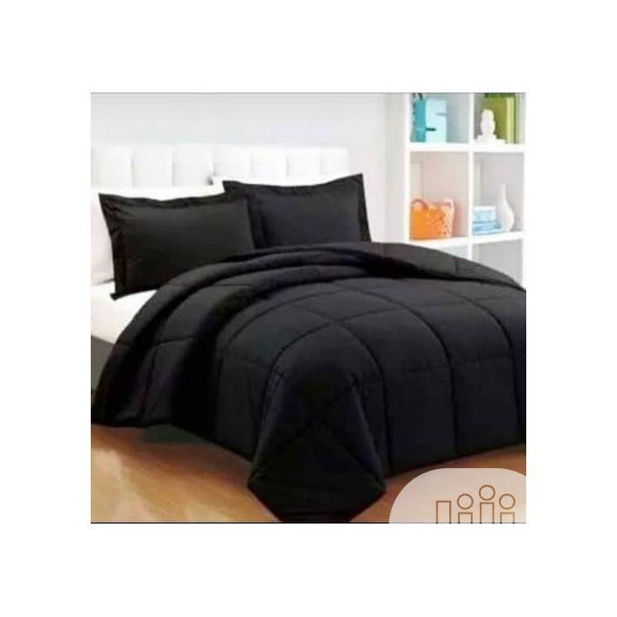 Black Duvet With 4 Pillow Cases