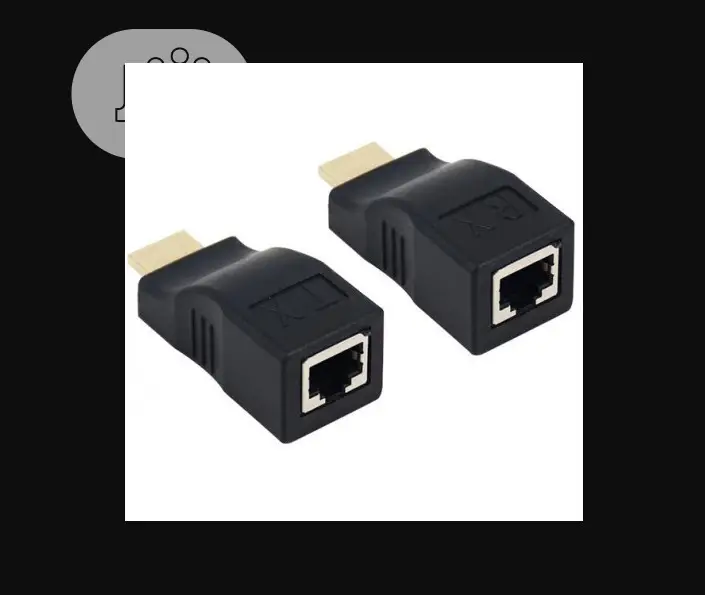 HDMI Extender Over Cat5e/6 Network Ethernet Adapter 1080P