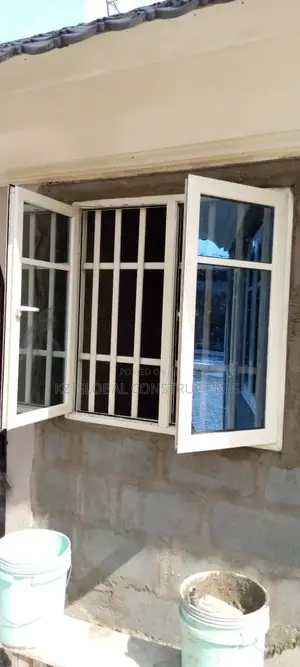 Aluminium Casement Window With Inner Burglary And Inner Net.