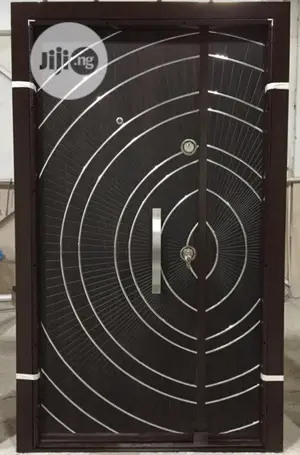 Circle Silver Door