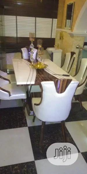 Supermax Quality Marbel Dinning Tables With 6 Chairs