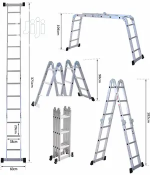 Foldable Multipurpose Aluminium Ladder 4*7- 8.3meters