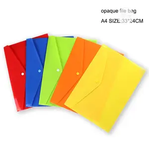 12pcs Plastic A4 Folderstransparent File Bag Document Hold