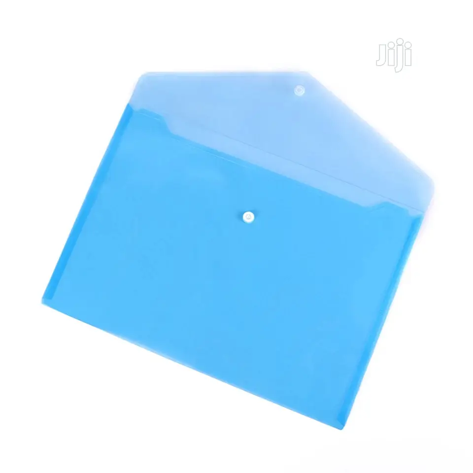 12pcs Plastic A4 Folderstransparent File Bag Document Hold
