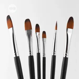 9pcs/Set Oil Paint Brush Round Painting Brush For Watercolor