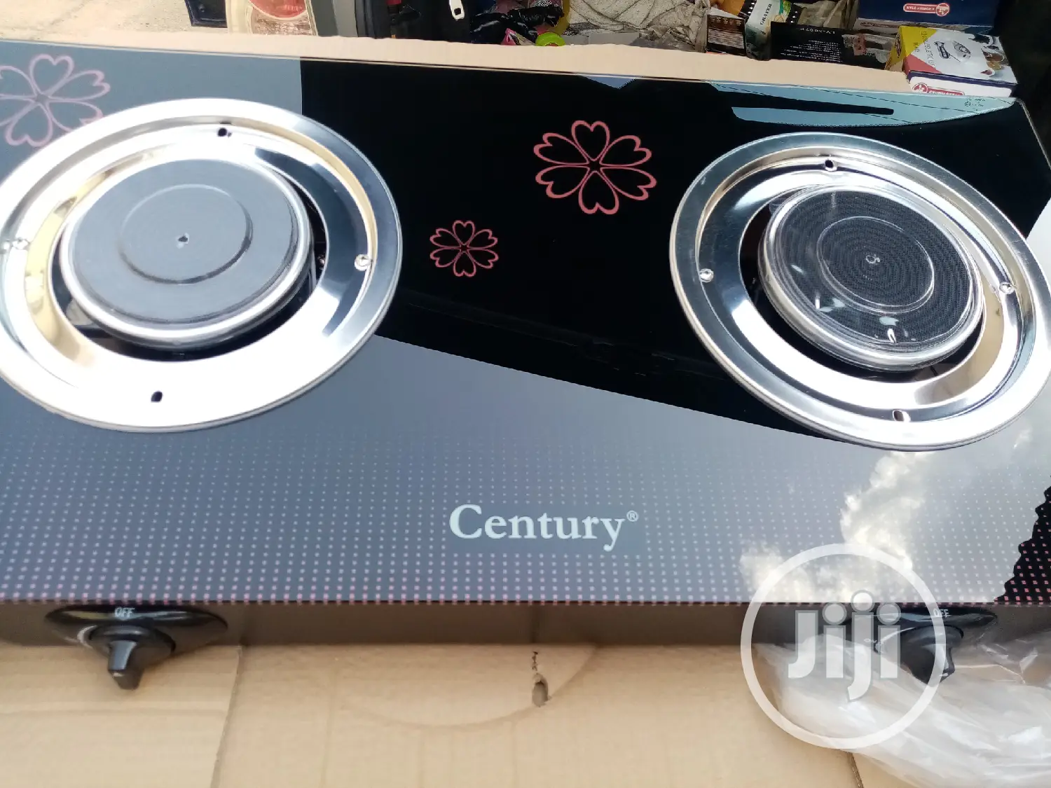 Double Burner Glass With Infrared