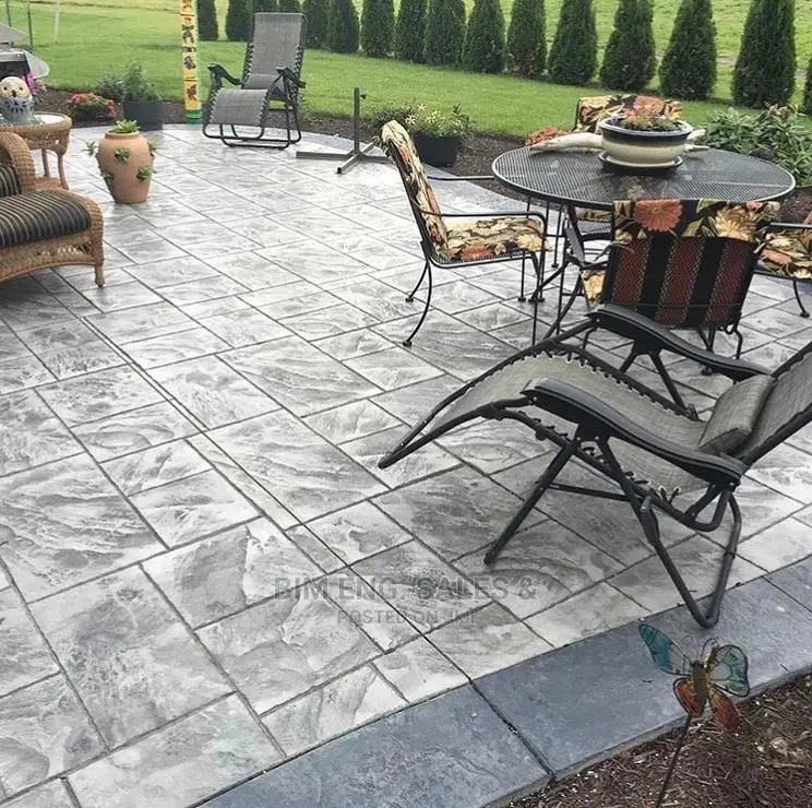 Compound Floor Design Stamped Concrete Color Hardener
