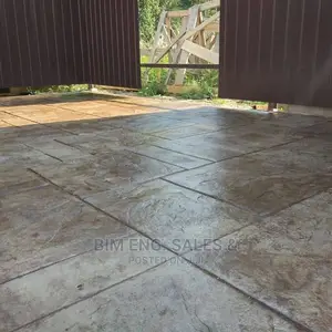 Design Compound Floor Colored Stamped Concrete Polishing