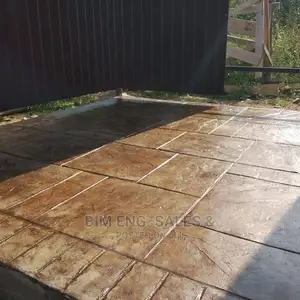 Design Compound Floor Colored Stamped Concrete Polishing