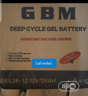 12volt 26ahs GBM Battery