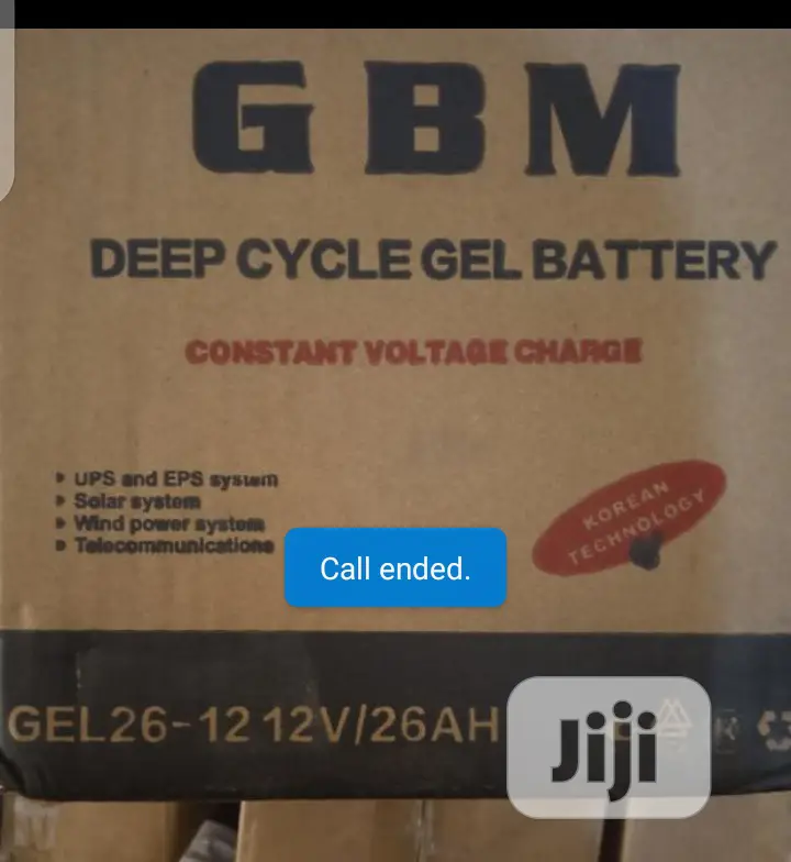 12volt 26ahs GBM Battery