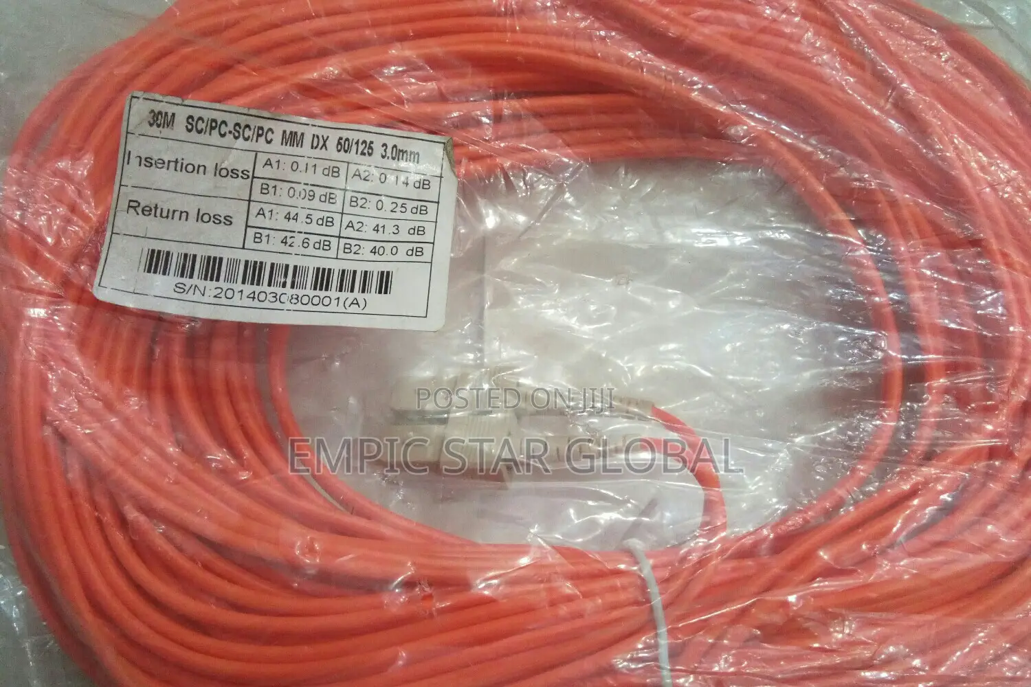 Fiber Patch Cord Sc-Sc 30m Mm