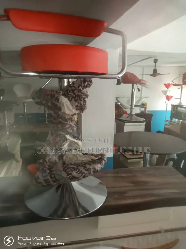 Italian Unique Chrome Leather Bar Stools