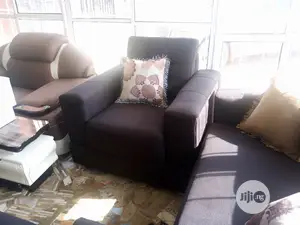 Quality 7 Seater Living Room Fabric Made Sofa Chair.