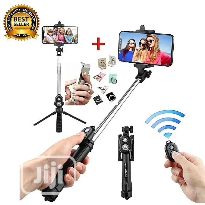 Android IOS Phones, Phone Holder Tripod Selfie Stick