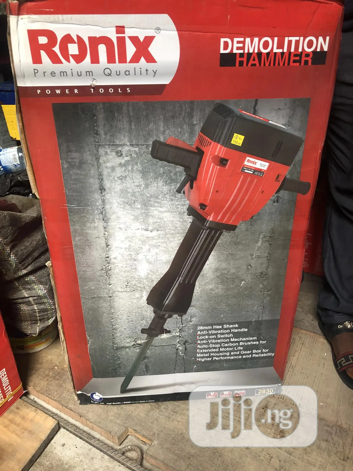 Ronix Demolition Hammer Double Hand Industrial 2200w 220vts