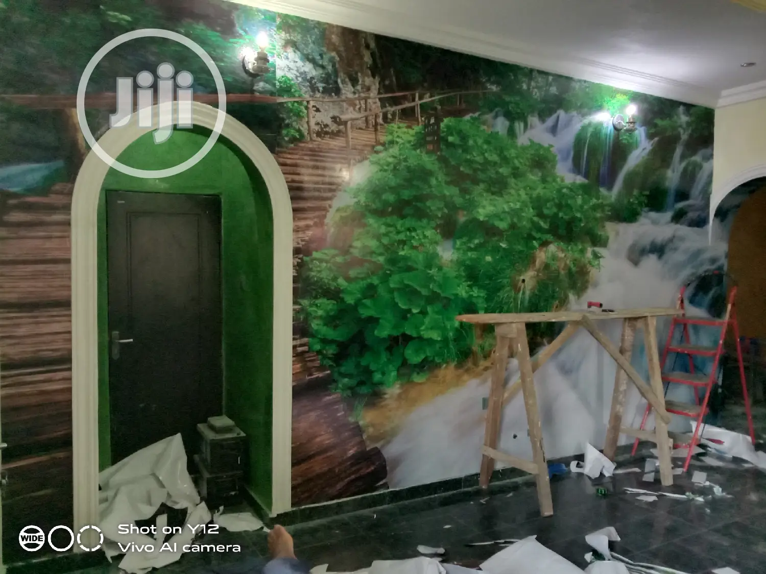 3D Waterfall Epoxy Wall
