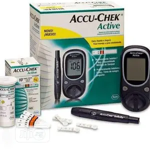 Accu Chek Machine and Strips