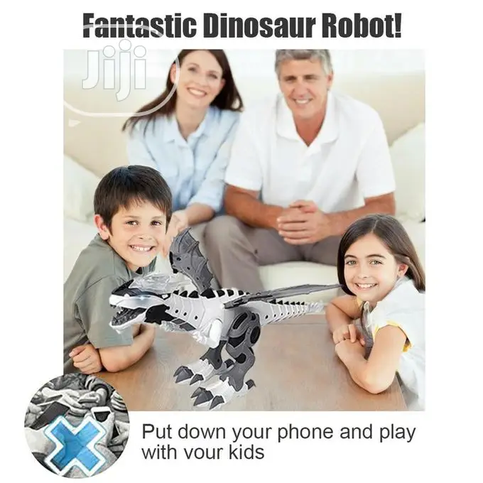 Mechanical Toys White Spray Electric Dinosaur