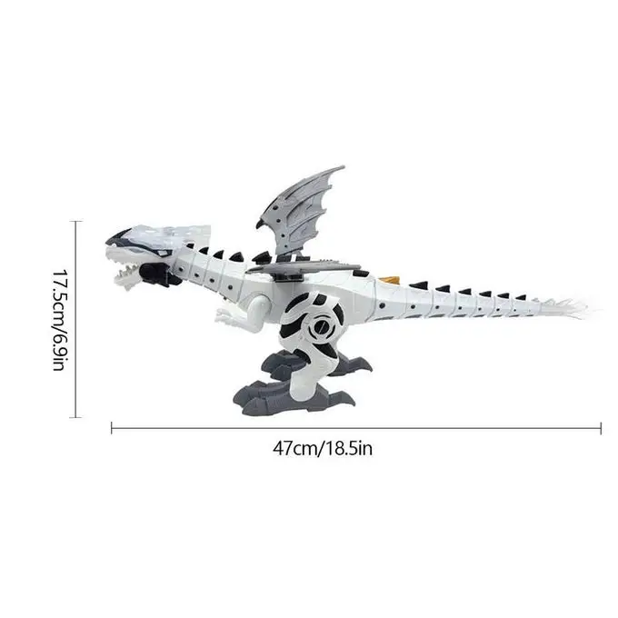 Mechanical Toys White Spray Electric Dinosaur