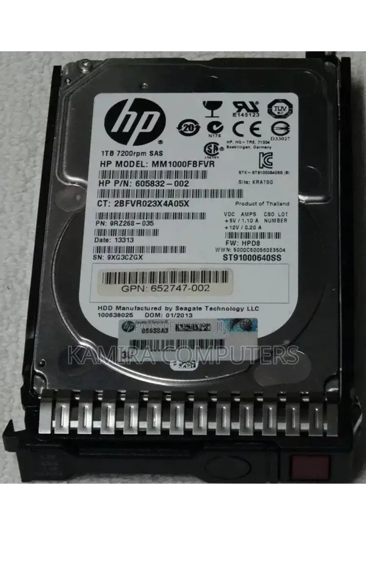 1TB HDD 2.5 SAS For Server Systems.