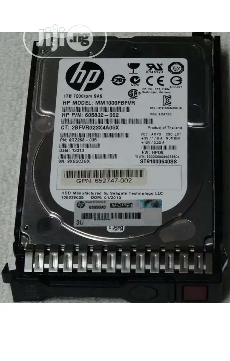 1TB HDD 2.5 SAS For Server Systems.
