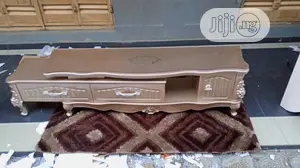 Royal Gold Center Table Nd Tv Set