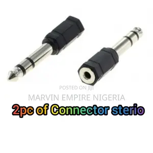 2pcs Jack Adapter Jack Plug 6.35 Mm - Jack Socket 3.5 Mm