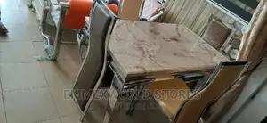 Marble Dinning Set With 4 Chairs
