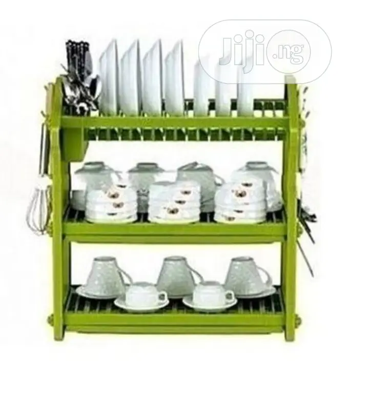 3-tier Plastic Plate Rack