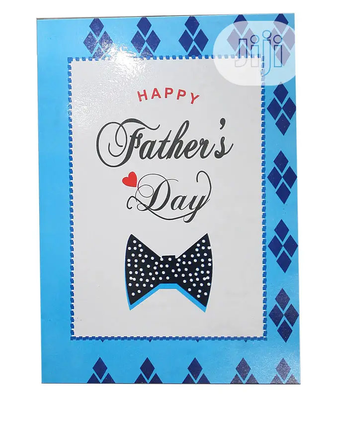 Father’S Designed Day Card -Blue Multi-A4 Size 30cm by 21cm