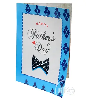 Father’S Designed Day Card -Blue Multi-A4 Size 30cm by 21cm
