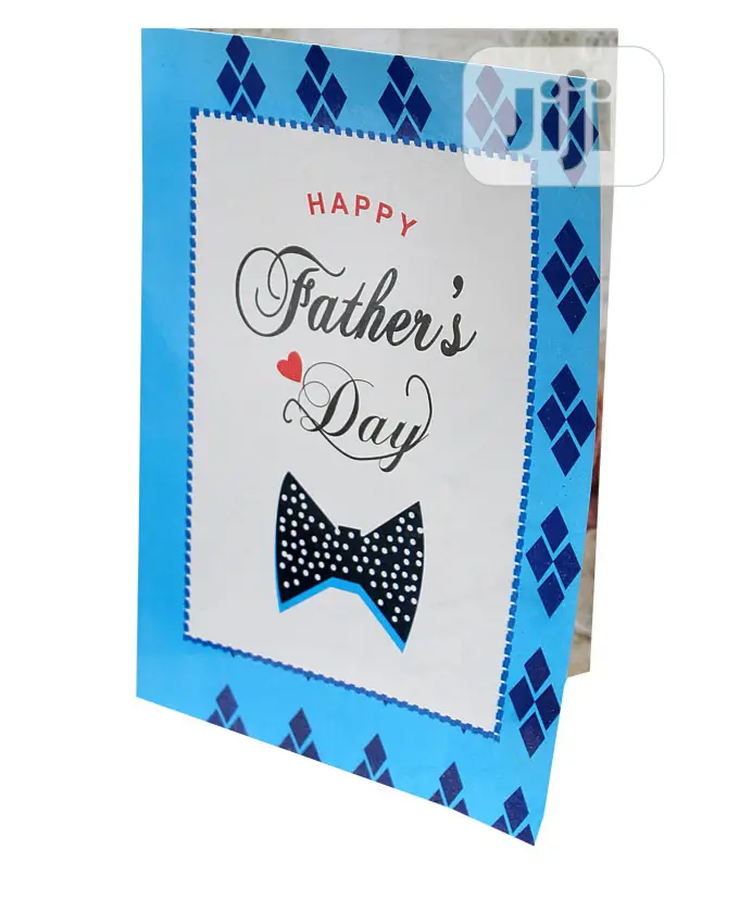 Father’S Designed Day Card -Blue Multi-A4 Size 30cm by 21cm