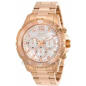 Invicta 29461 Men’S PRO Diver Chrono White Mop Dial Rose Gold Watch