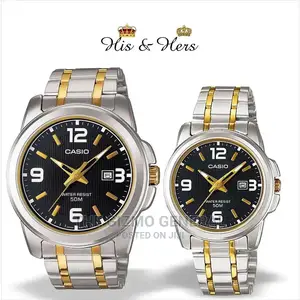 Casio His Hers Two Tone Stainless Steel Watch