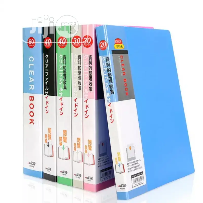 A5 30 Pages Plastic File List Booklet Insert Folder School