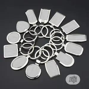 New Metal Blank Keychains 13 Designs DIY Metal Keyrings 1doz