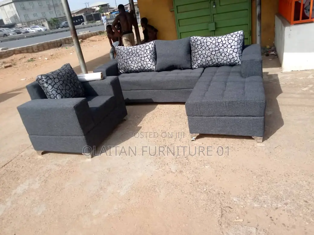 L Shape Sofa Fabric Chair