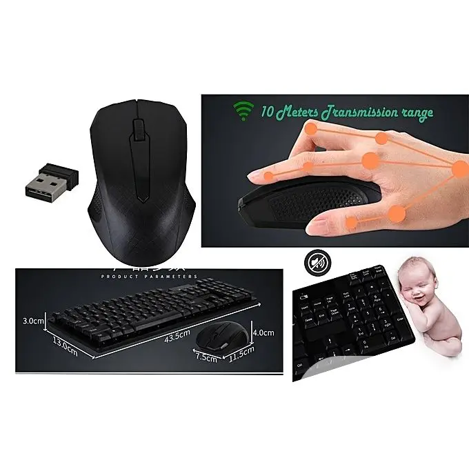 Waterproof Keyboard Mouse HDMI OTG for PC iPad Smart Phone