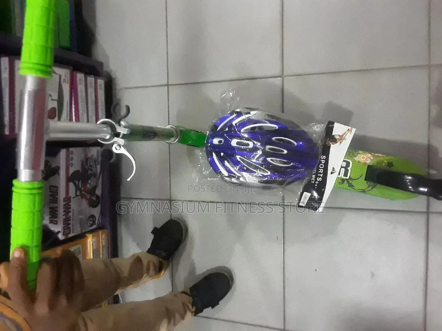 Scooter With Helment.