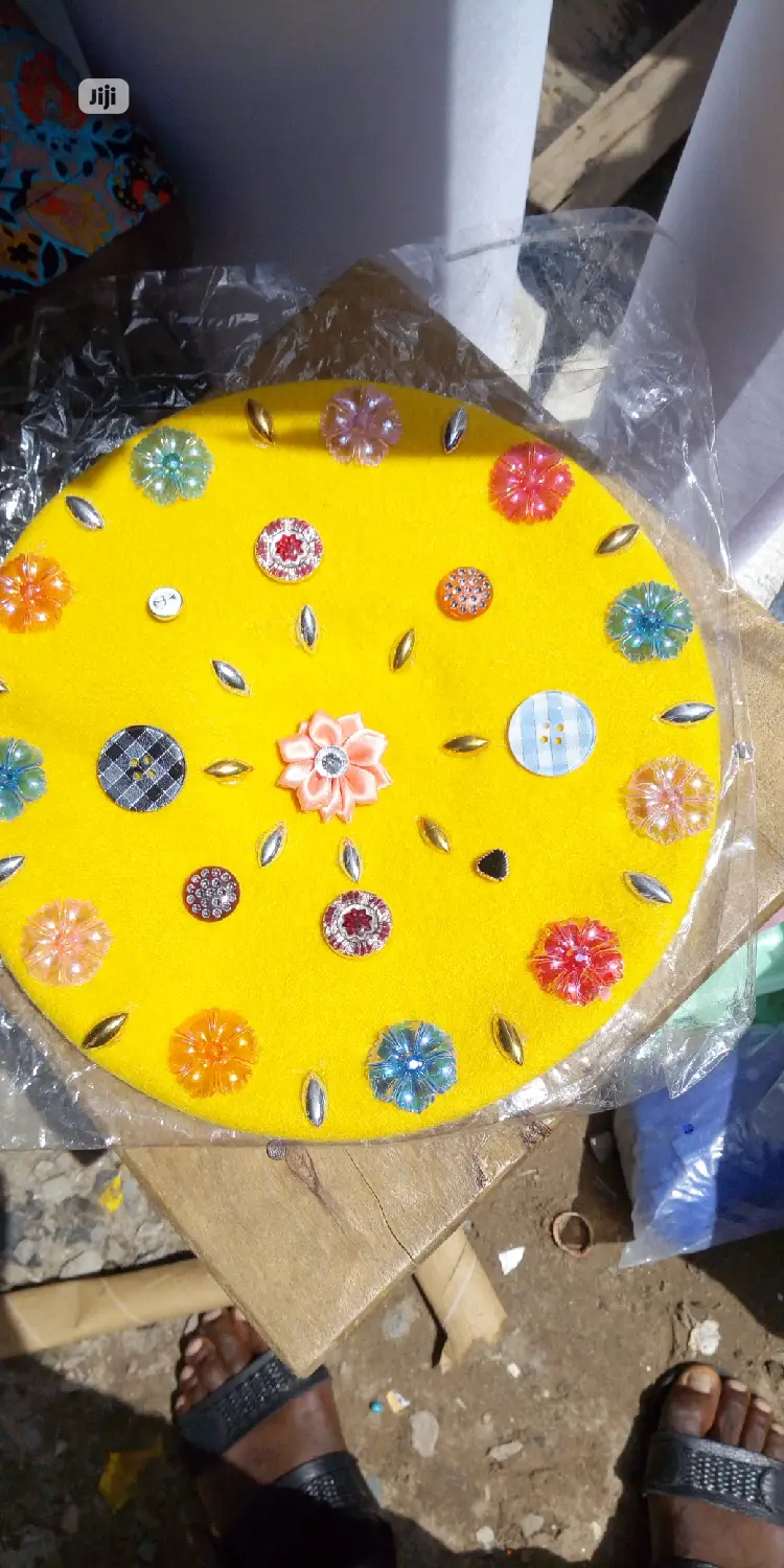 Quality Beret Designed With Button Studs