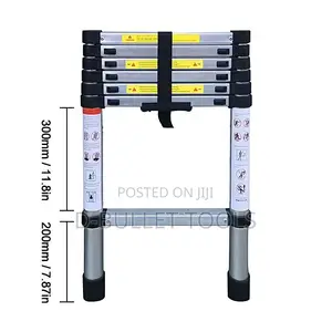 10.50FT(3.2m) H Foldable Aluminium Alloy Ladder 7/9/11steps