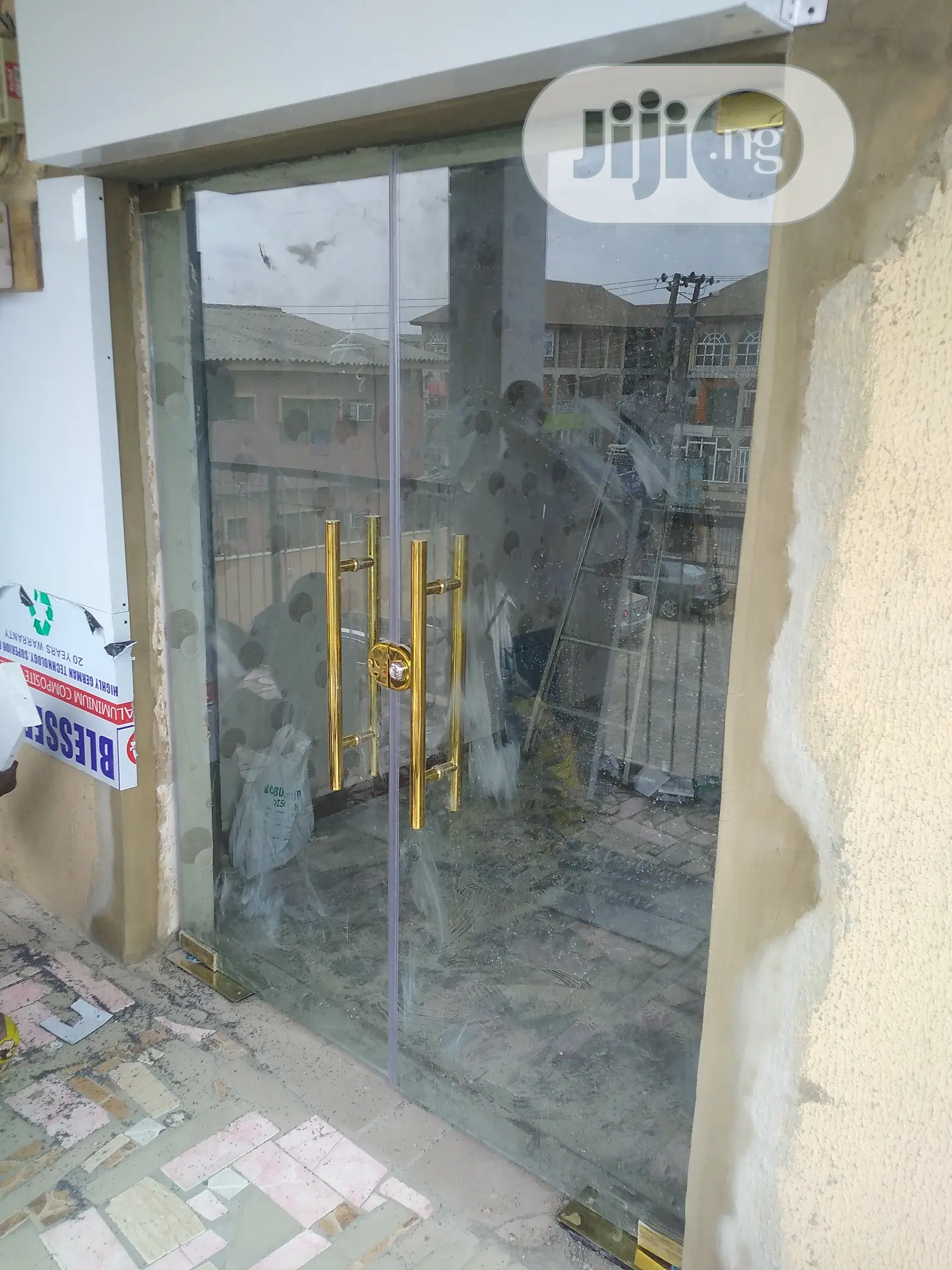 Golden Frameless Door