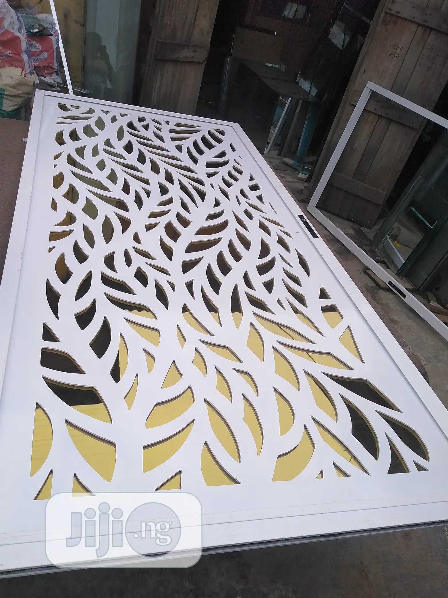 Golden Frameless Door