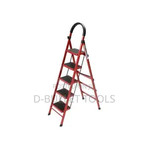 Kitchen Ladder 5-Step Red Colour